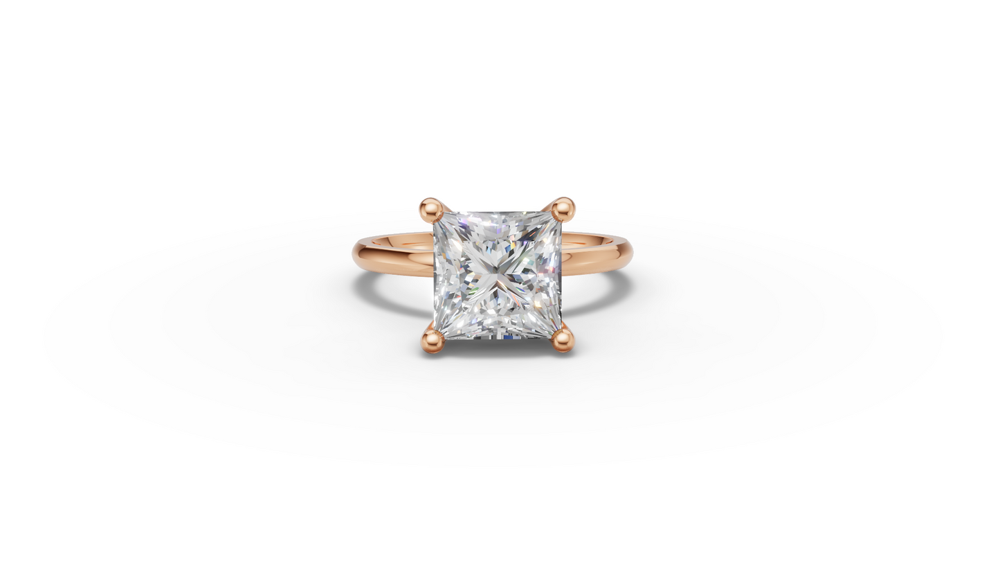 Princess Solitaire Ring