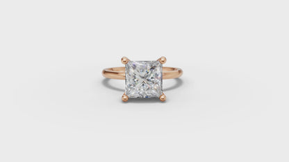 Princess Solitaire Ring
