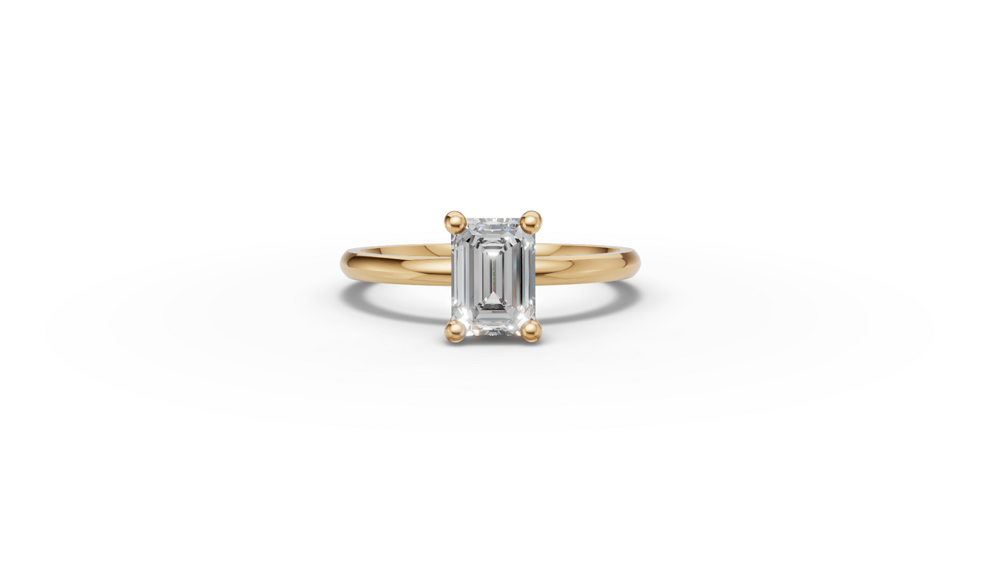 Emerald Solitaire Ring