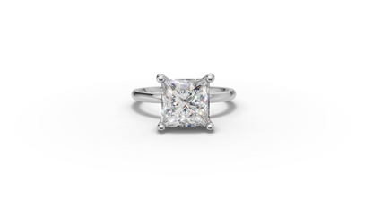 Princess Solitaire Ring
