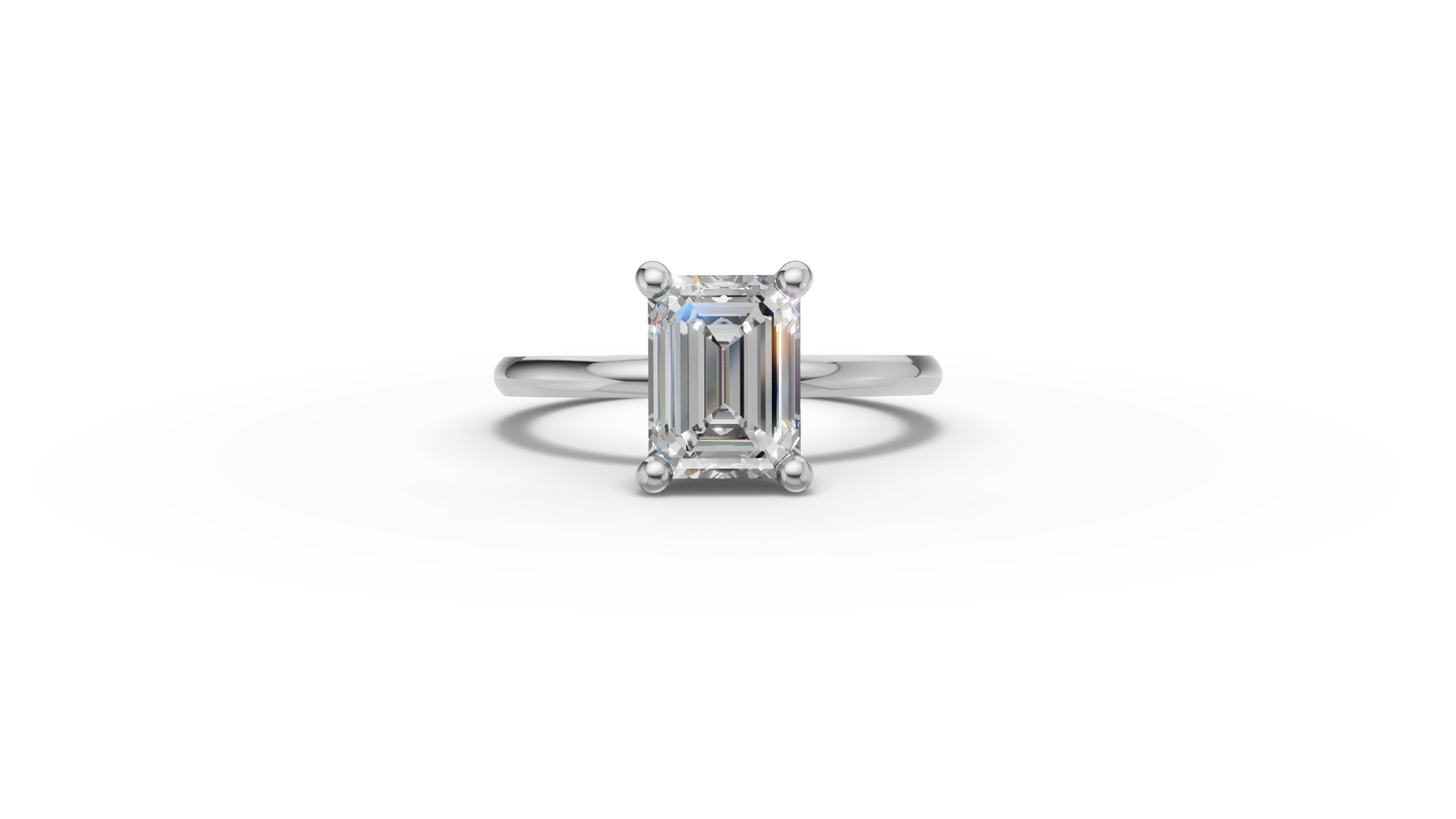 Emerald Solitaire Ring