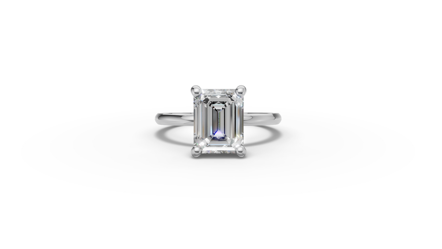 Emerald Solitaire Ring