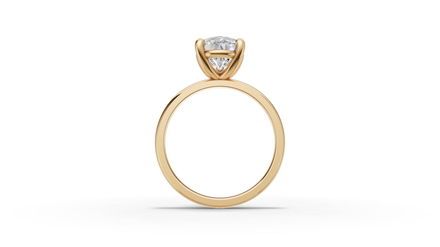 Pear Solitaire Ring