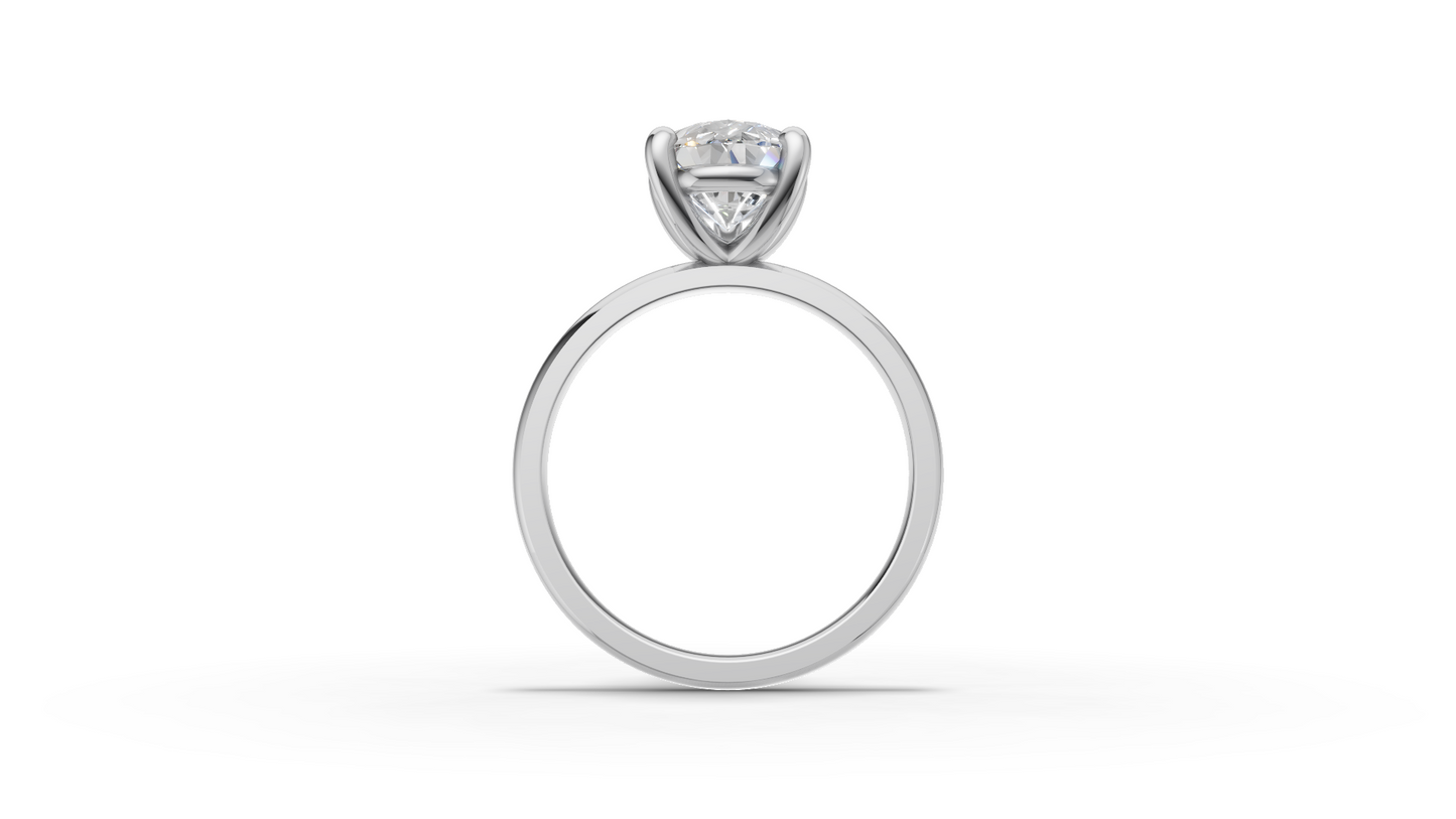 Pear Solitaire Ring