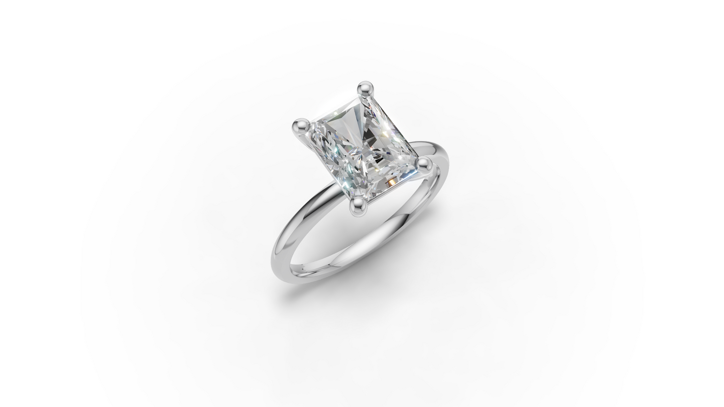 Radiant Solitaire Ring