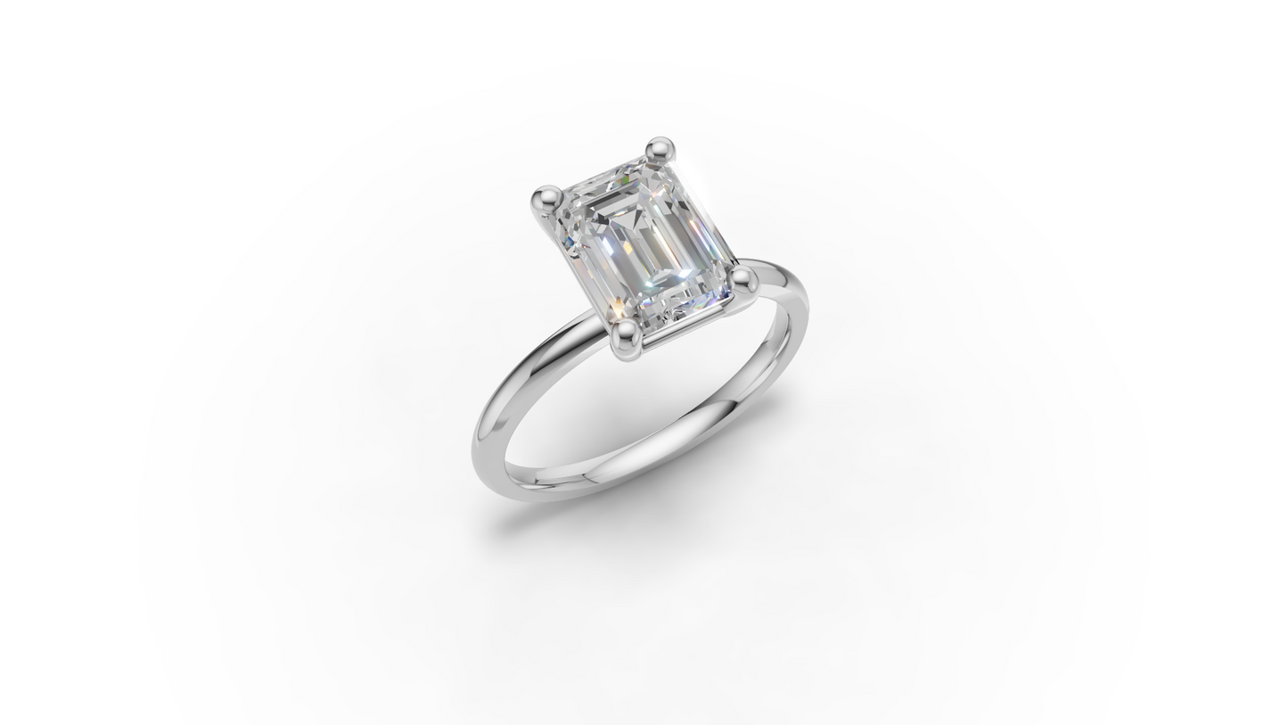 Emerald Solitaire Ring