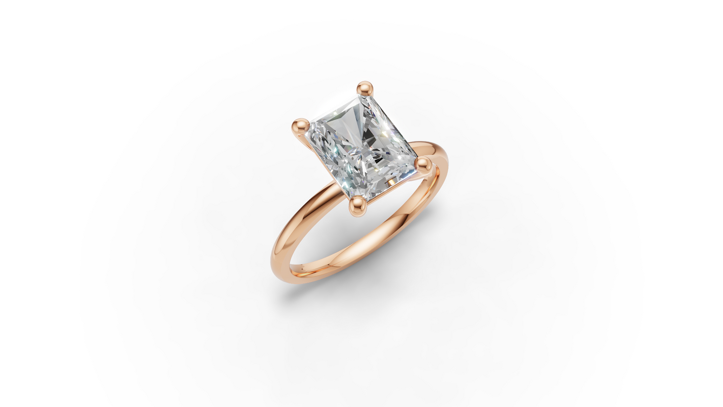 Radiant Solitaire Ring