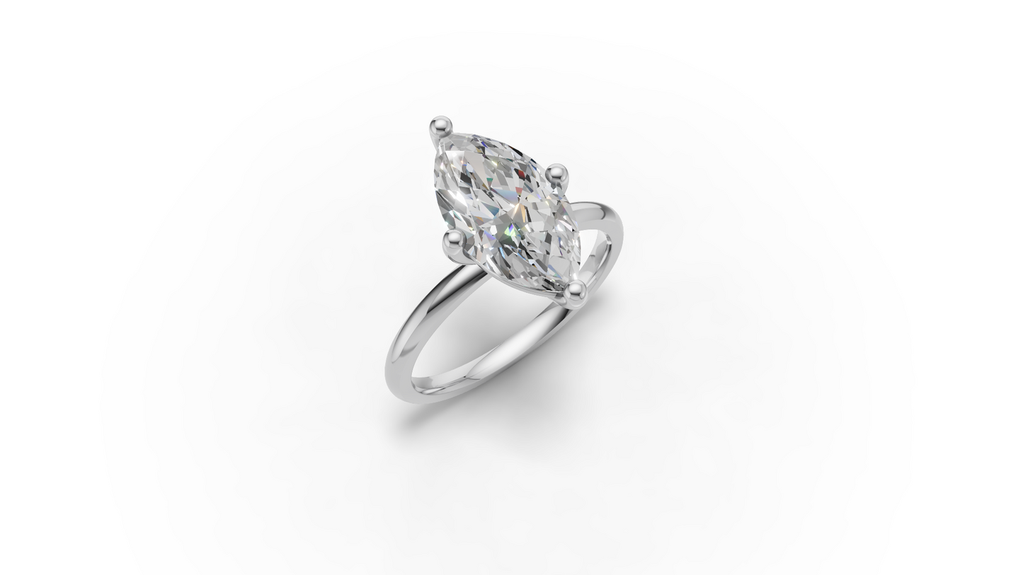 Marquise Solitaire Ring