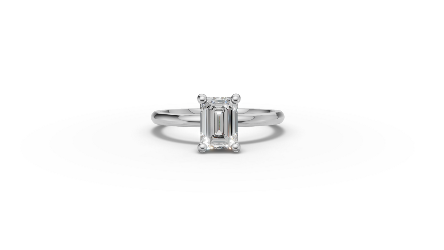 Emerald Solitaire Ring