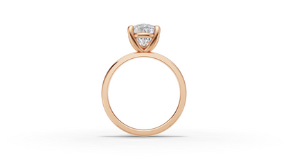 Pear Solitaire Ring